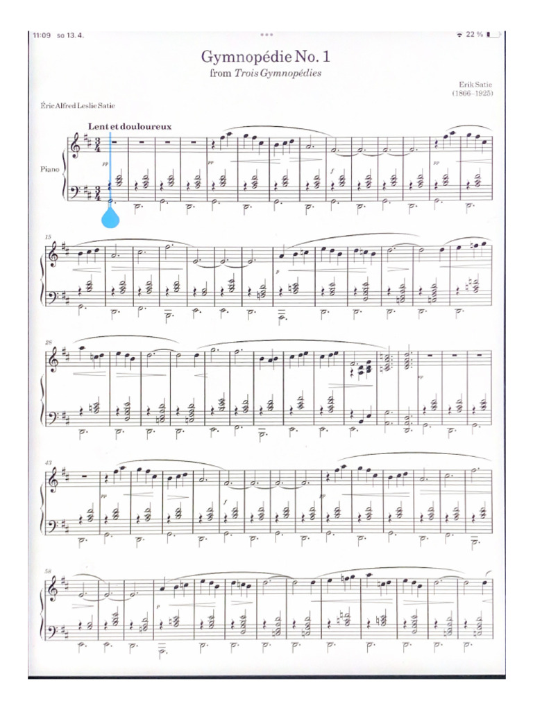 Gymnop Die No 1 PDF 1