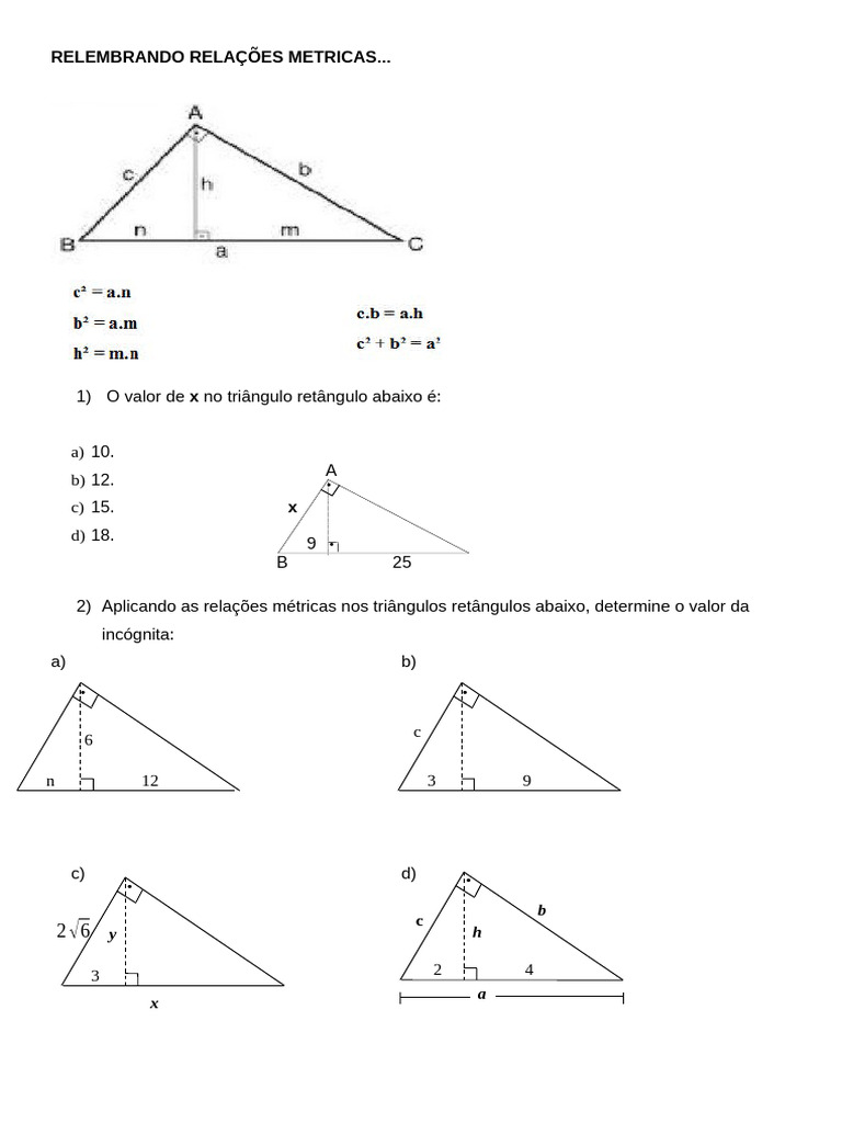 Lista revis o 9 ano ae2 pdf