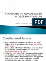 Standards of Judicial Review in Discrimination Law