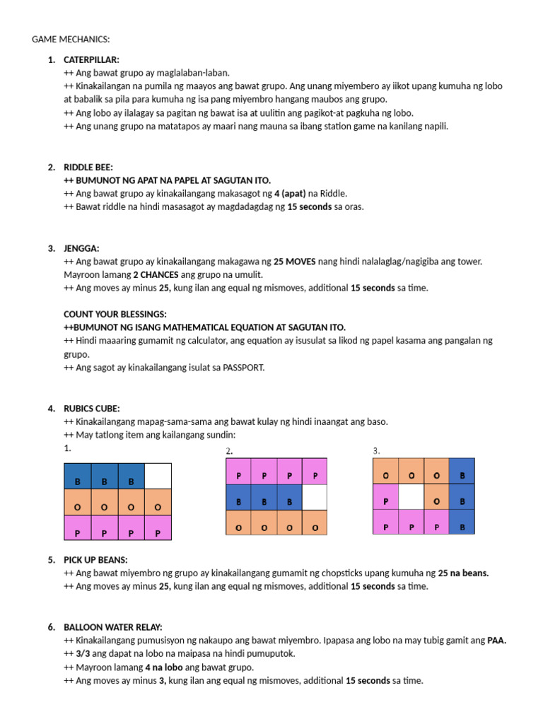 Game Mechanics - Me | PDF