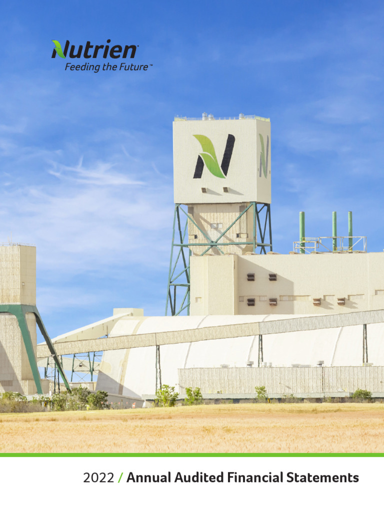 2022 Nutrien Annual Audited Financial Statements | PDF