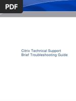 Brief Troubleshooting Guide Citrix