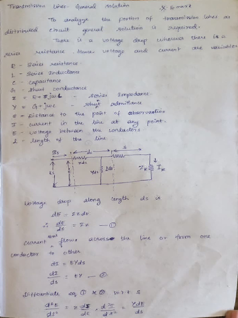 General Solution Of Transmission Lines Pdf