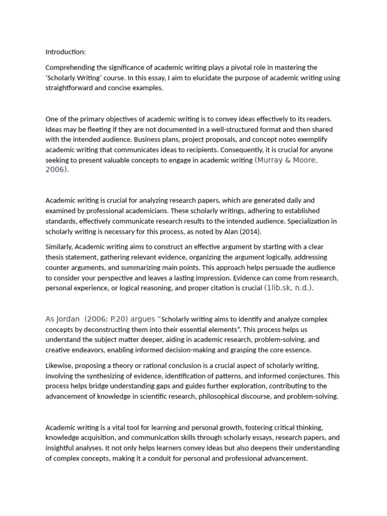 Essay - Academic Writing | PDF