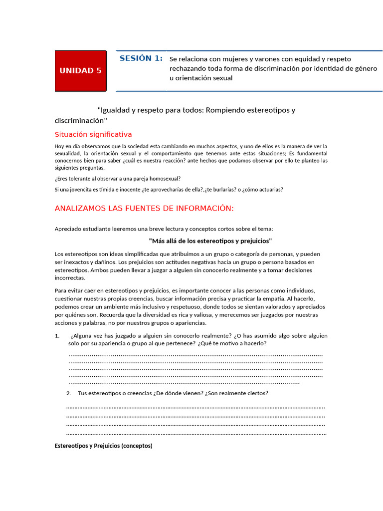 UNIDAD 5 DPCC | PDF