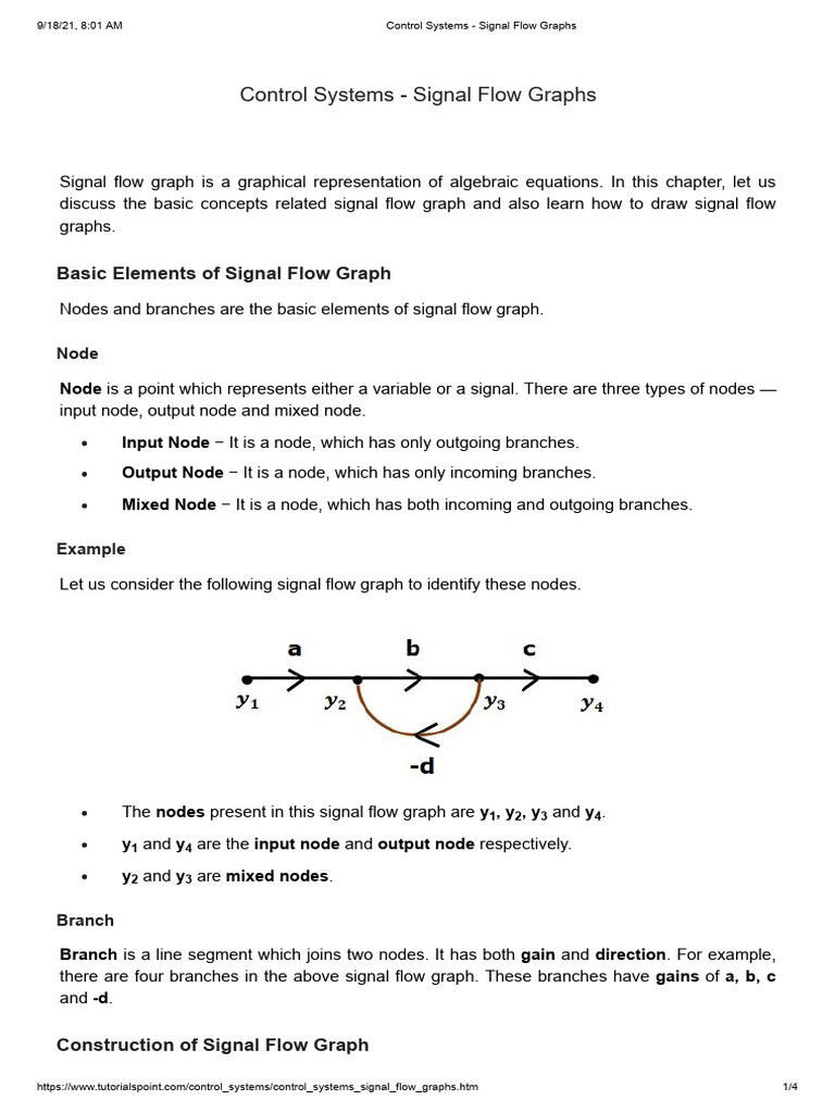 Control Systems - Signal Flow Graphs | PDF | Graph Theory | Computer ...