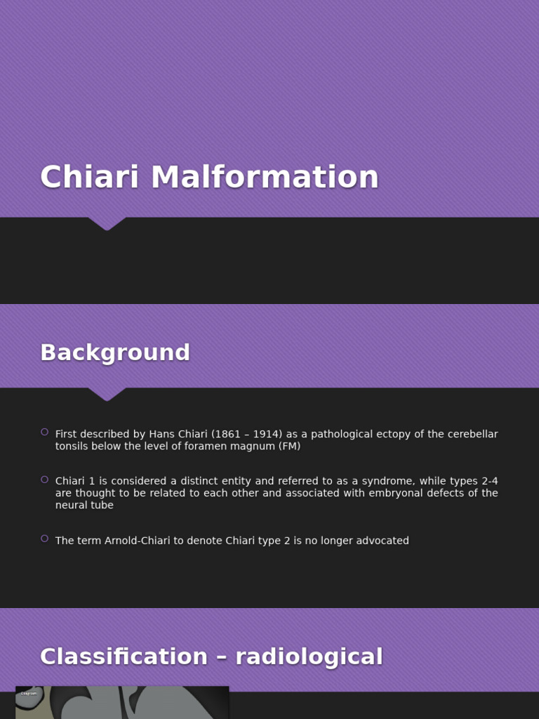 Formal - Chiari Malformation | PDF