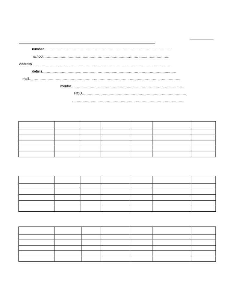 Student Teacher Attendance Register | PDF