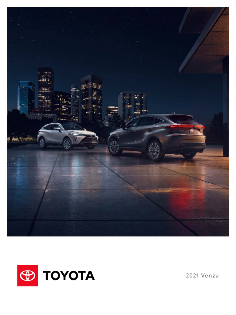 2021 TOYOTA VENZA OWNERS MANUAL PDF FREE DOWNLOAD intelligence overview
