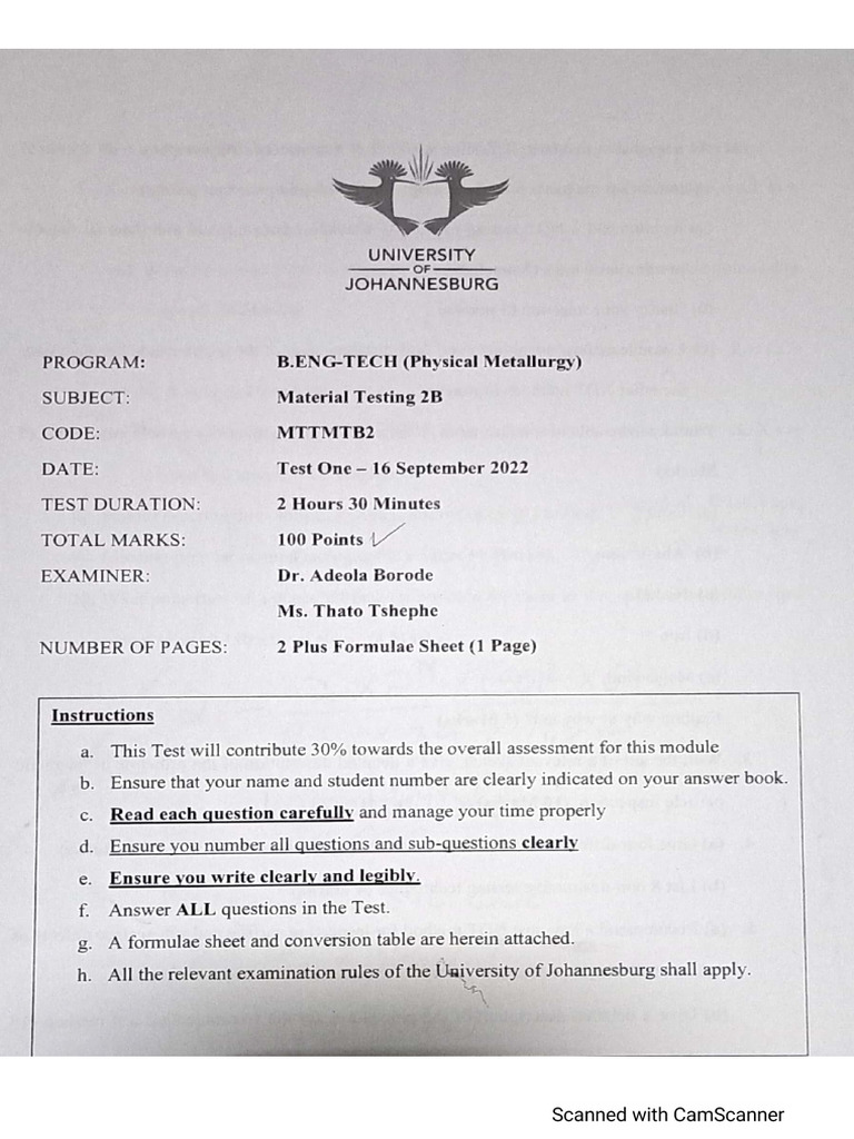 Material Testing 2B | PDF