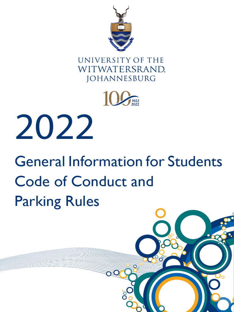 2022 Student Code of Conduct | PDF | Disciplines | Traffic