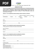 Nomination Form 2012