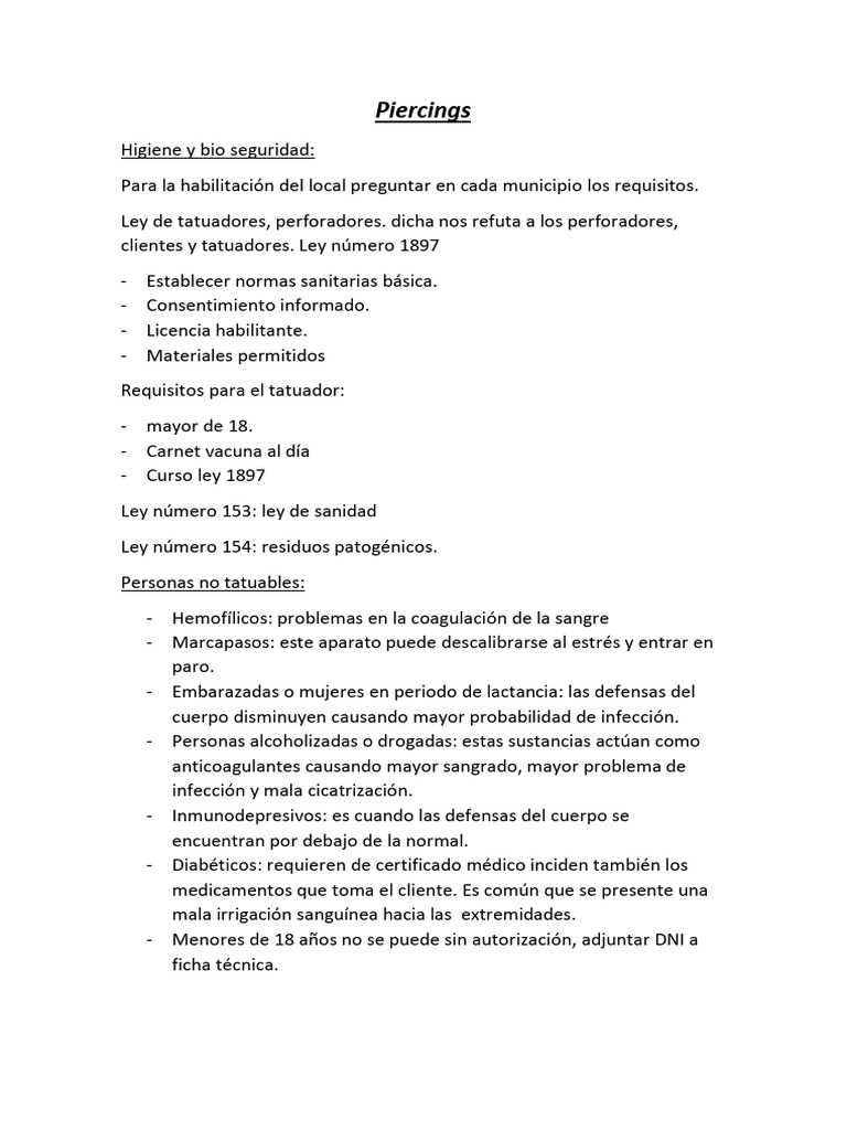 Curso Piercings Principiantes | PDF