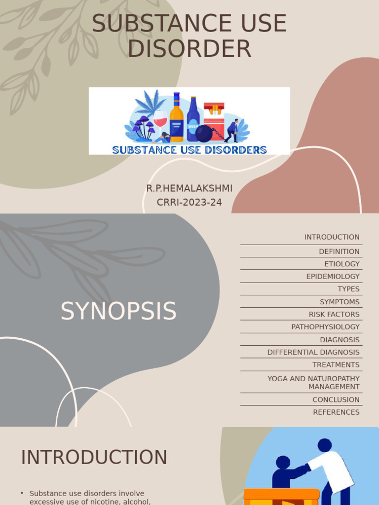 Substance Use Disorder - Hemalakshmi | PDF