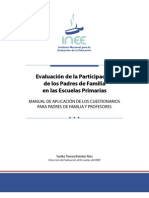 Cuestionario de Evulacion en Conjunto Padres de Familia