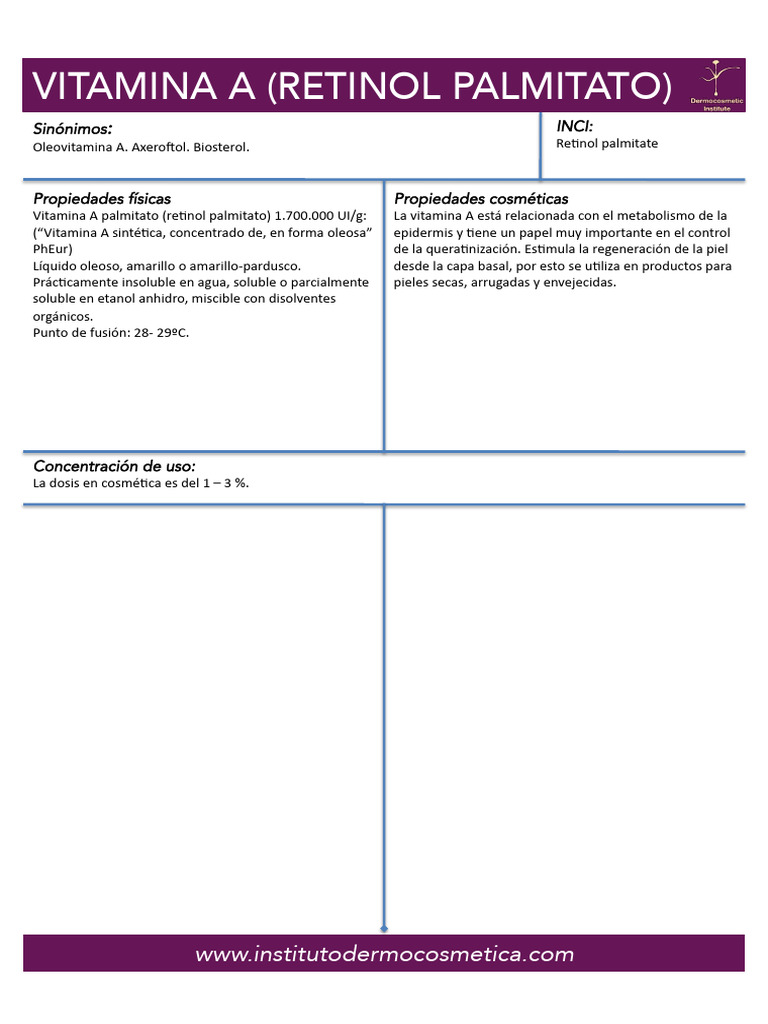Vitamina A Palmitato | PDF