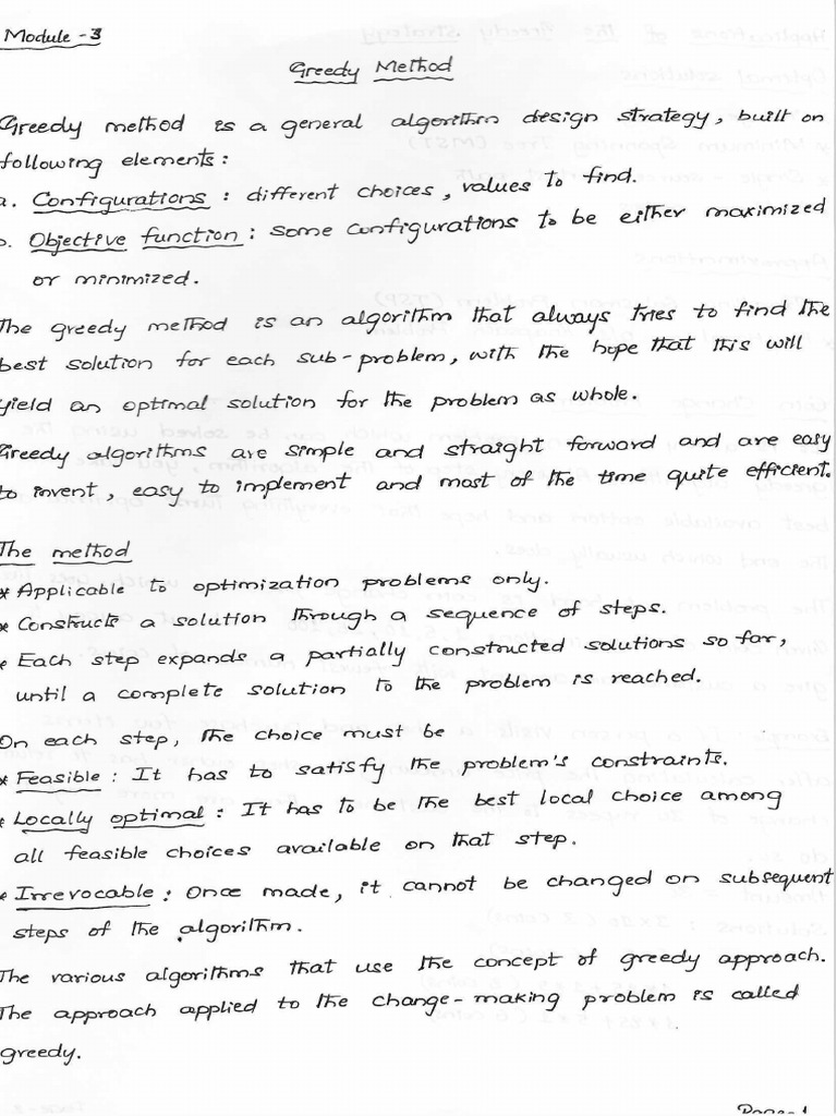 DAA Module 3 | PDF