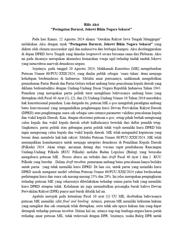Rilis Aksi | PDF