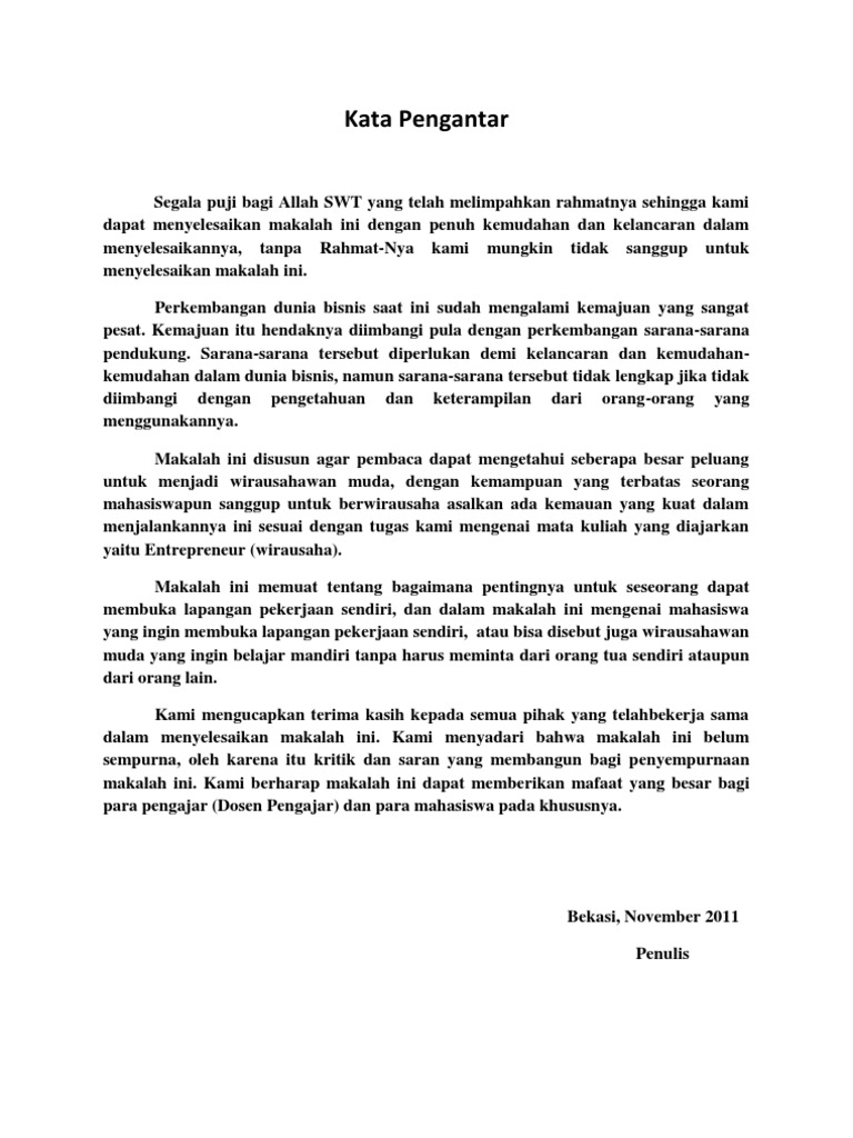 Makalah Wirausaha | PDF