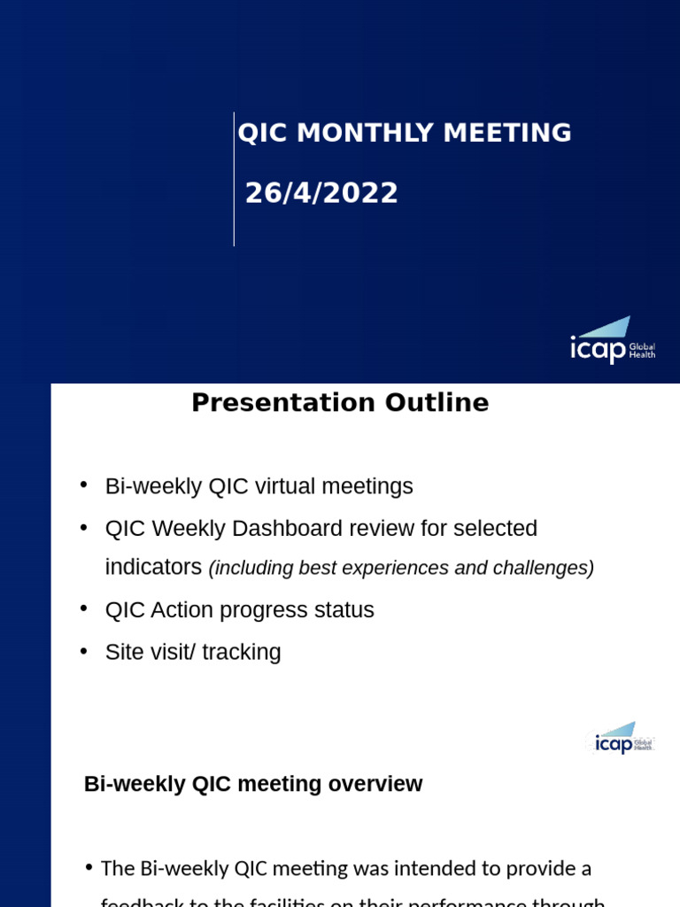QIC Monthly Meeting Slides | PDF | Business | Finance & Money Management