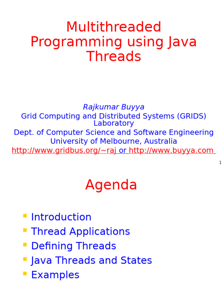 Java Multithreading Concepts Explained | PDF | Thread (Computing ...