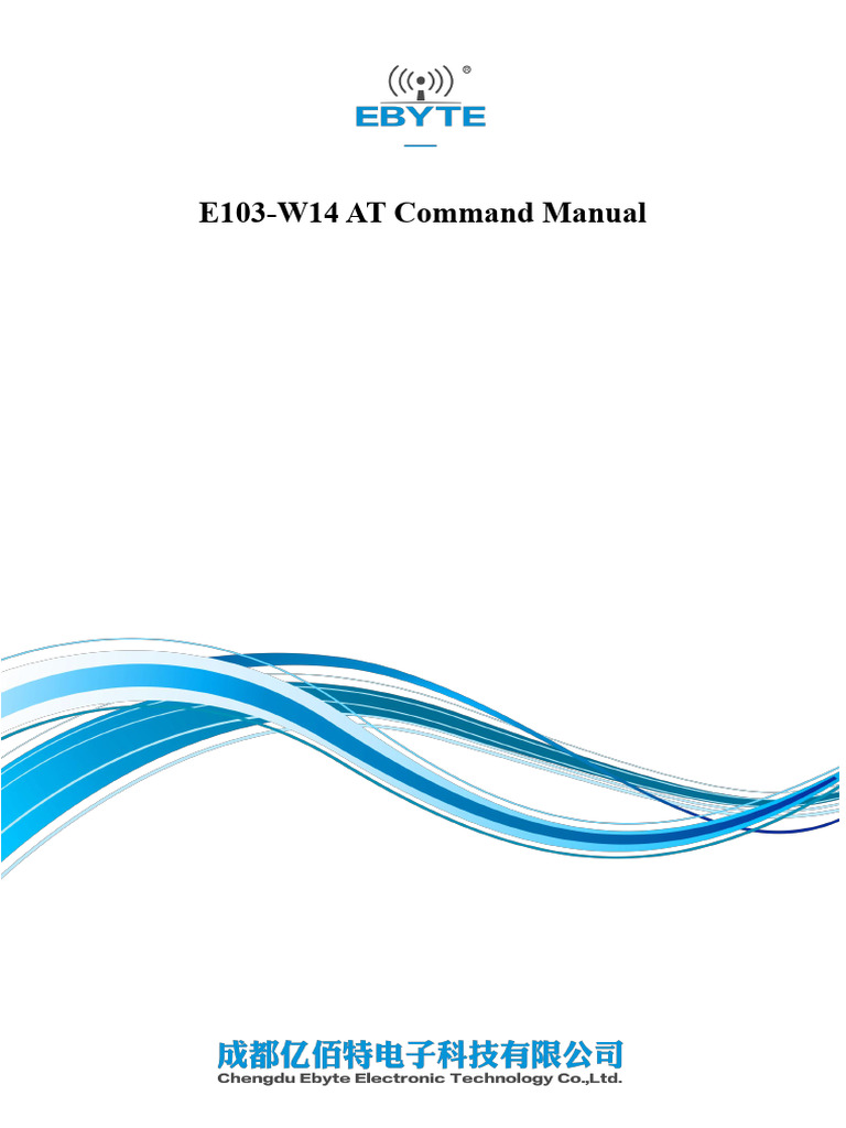 E103 W014 At Command Usermanual V1 0 Pdf