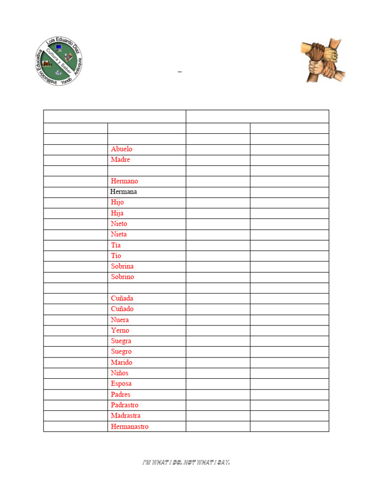 Family Members and Professions Guide | PDF