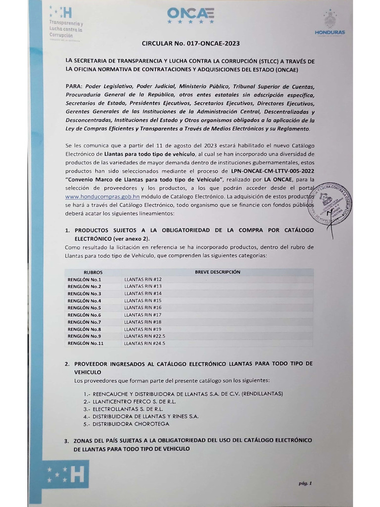 Circular Stlcc-Oncae-017-2023 | PDF