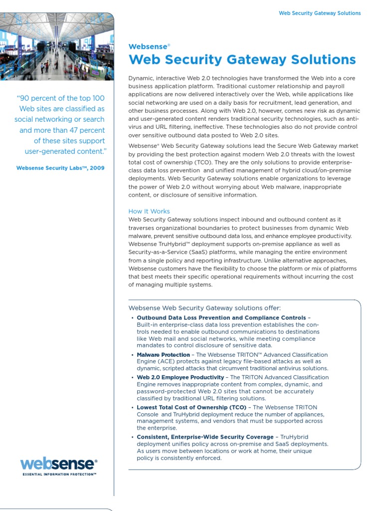 Datasheet Web Security Gateway Solutions en | PDF | Proxy Server ...