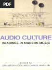 Audio Culture Readings in Modern Music 1