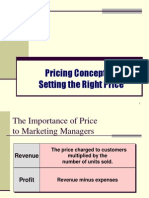 Pricing Concepts & Setting The Right Price