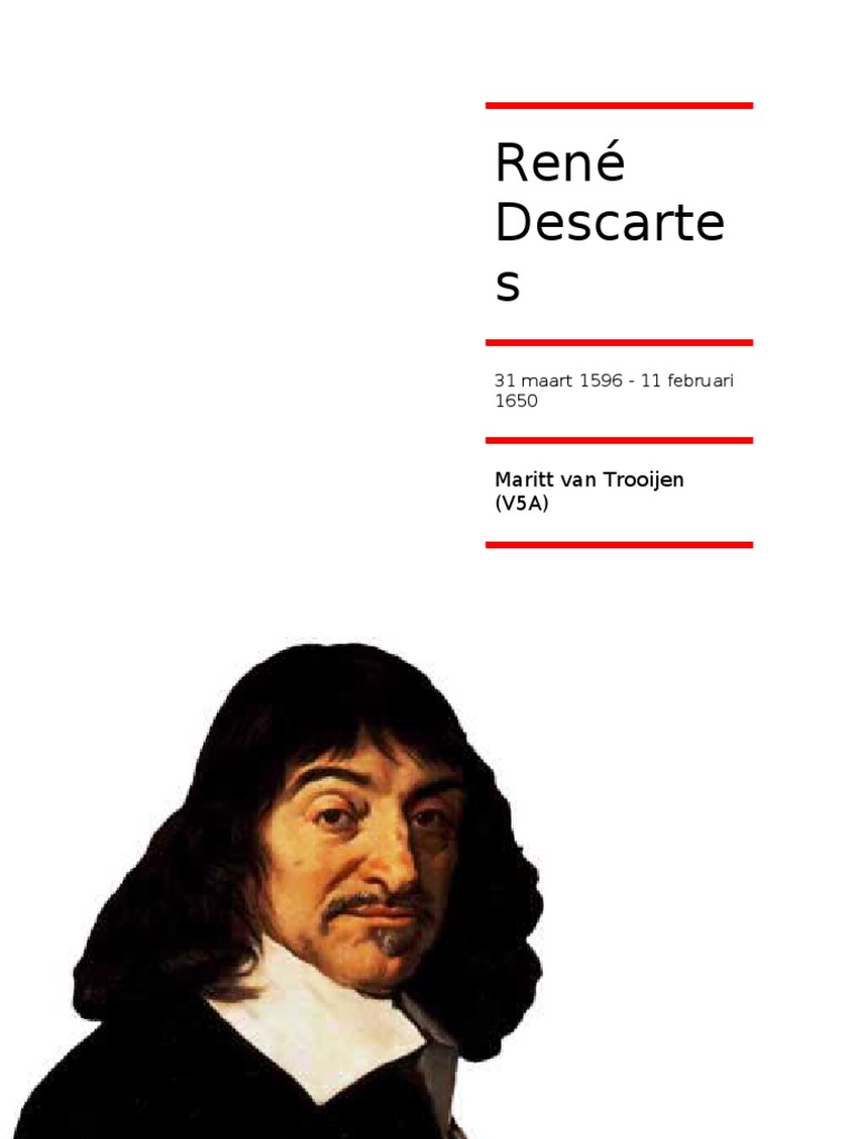 Godsdienst Praktische Opdracht Descartes René Descartes