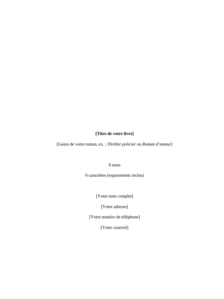 Modele Manuscrit | PDF