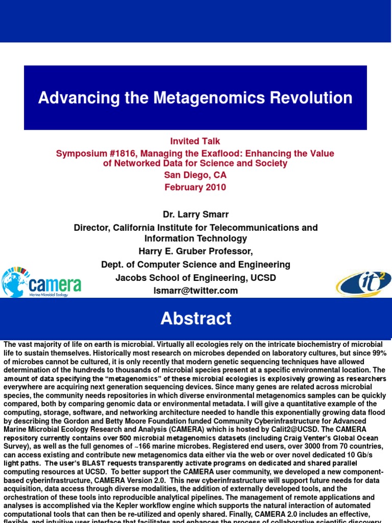 Metagenomics Data Management Insights | PDF | Biology | Life Sciences