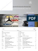 Important Order Numbers To Literature and Reference Works For Mercedes-Benz Classic Cars