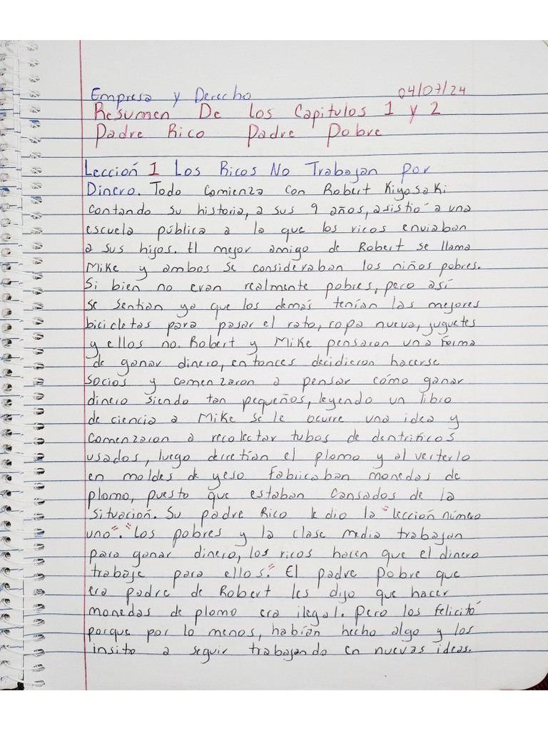 Resumen de Los Capítulos 1 y 2. | PDF