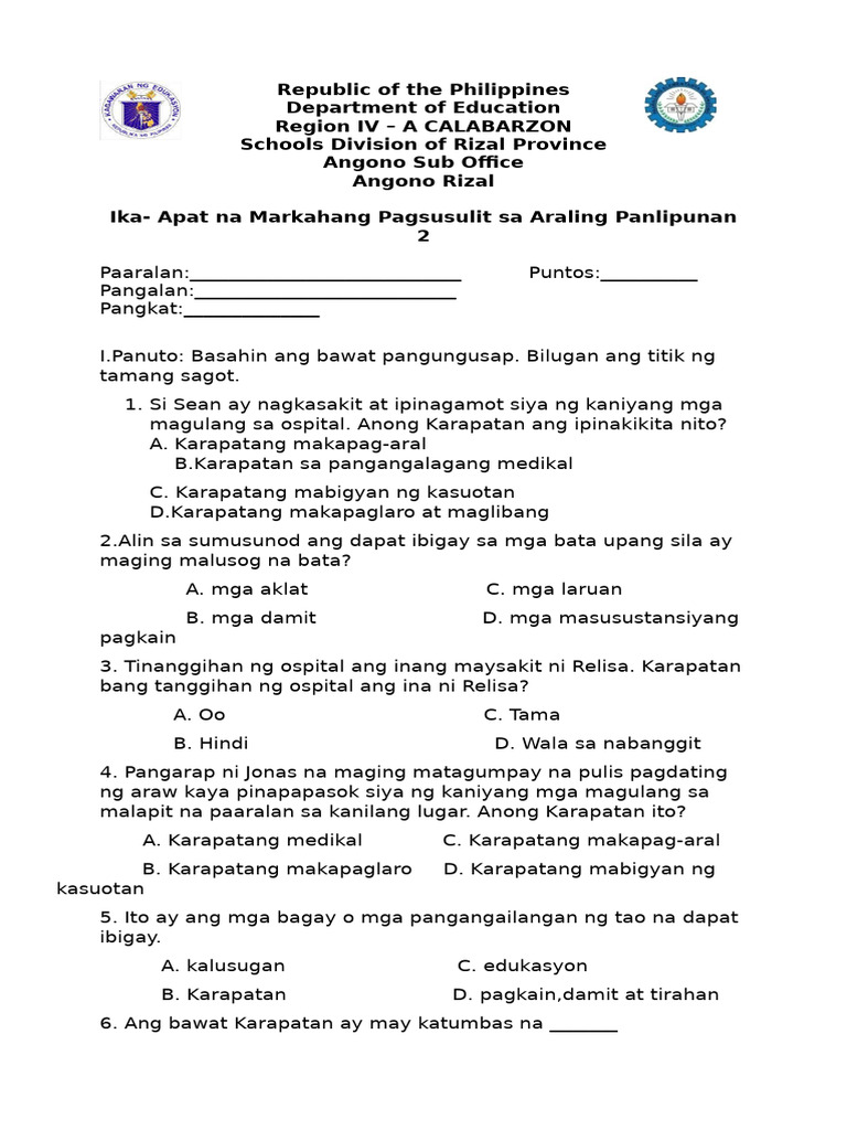 AP 2 Q4 Periodical-Test | PDF