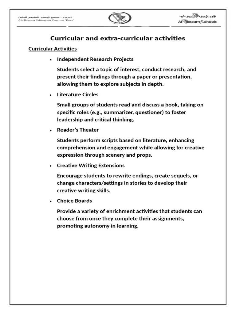 Activities pdf