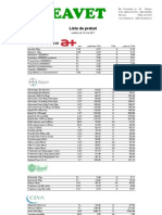 Lista de Preturi: Pagina 1 Din 14