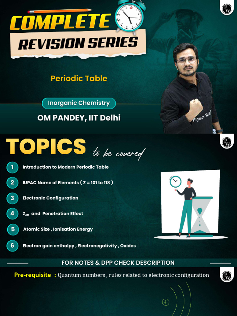 Periodic Table - Class Notes | PDF