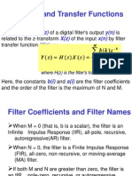 Filters and Transfer Functions: Y (Z) y (N) X (Z) X (N) H (Z)