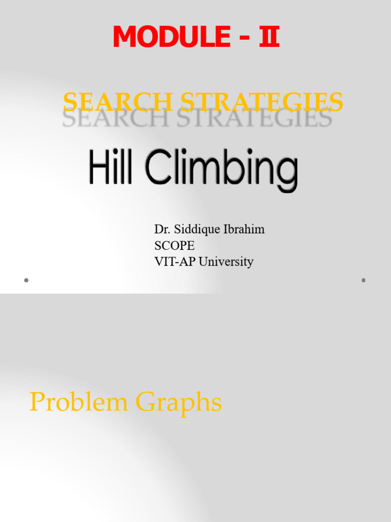 Hill Climbing Problem | PDF