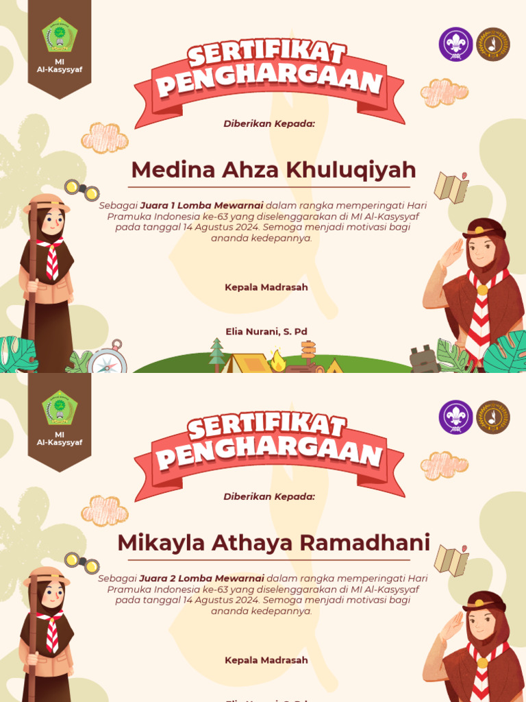 Piagam Pramuka | PDF