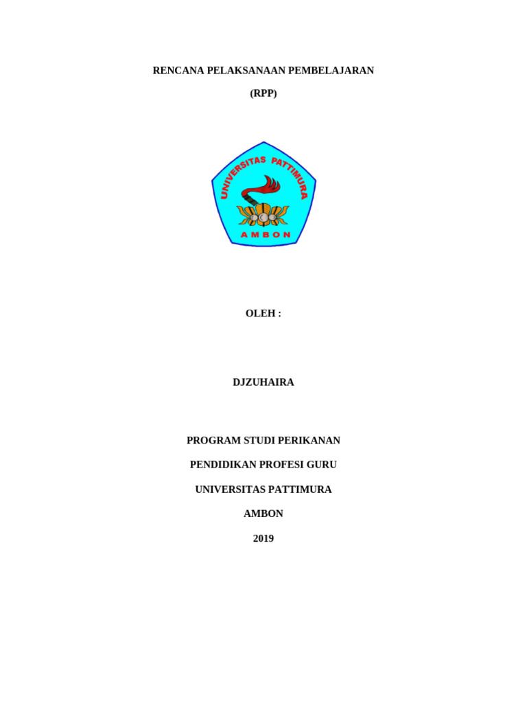 Rencana Pelaksanaan Pembelajaran (RPP) | PDF