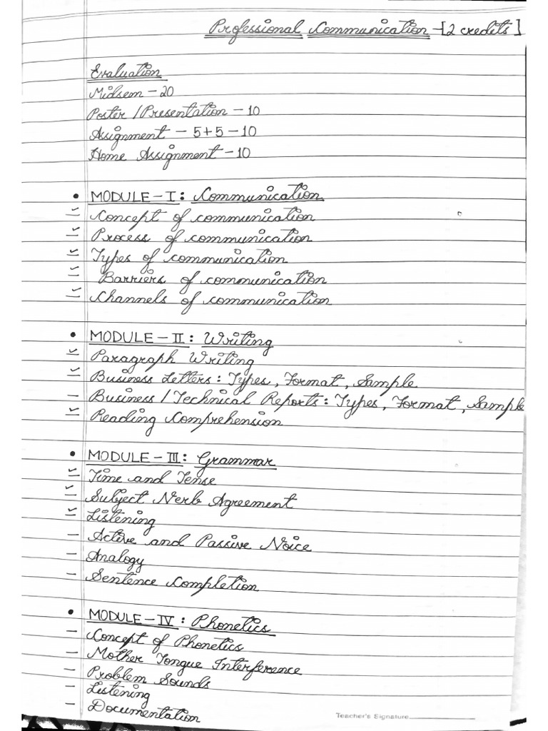 M. Notes | PDF
