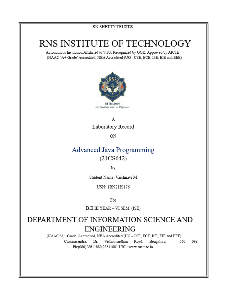Java Report | PDF
