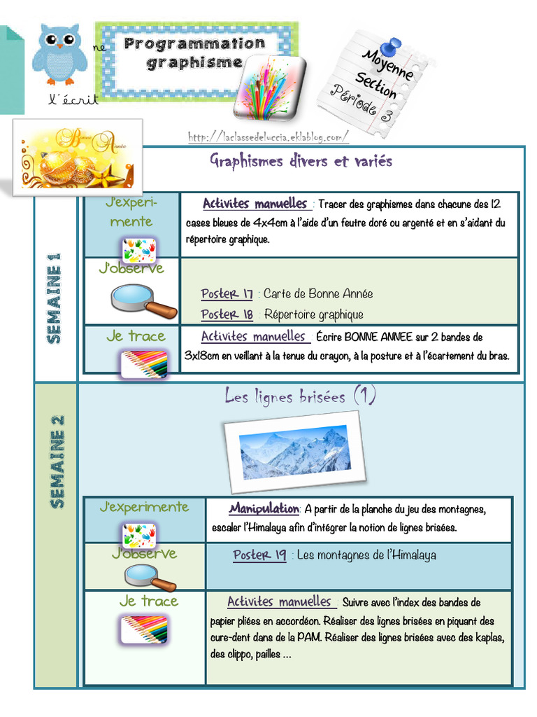 Prog Graphisme MS Pe Riode 3 | PDF