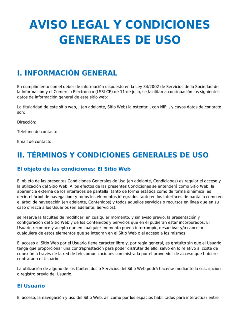Aviso Legal
