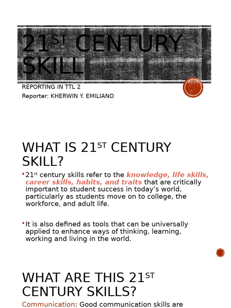Lesson 1.2 21ST Century Skills | PDF | Learning | Career & Growth