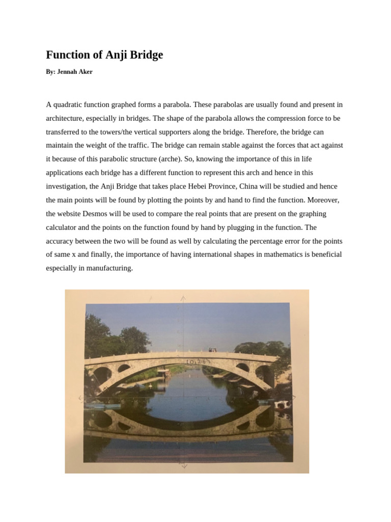 Function of Anji Bridge | PDF